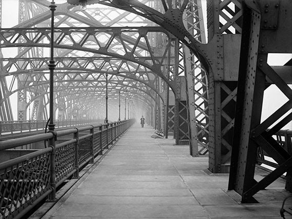 Queensborough Bridge Walkway, 1910