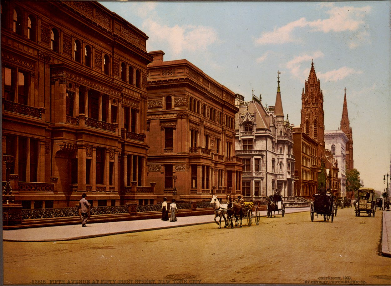 Fifth Avenue and 51st Street, 1900