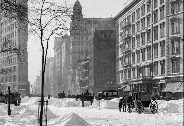 5th Avenue after a Snow Storm, 1905