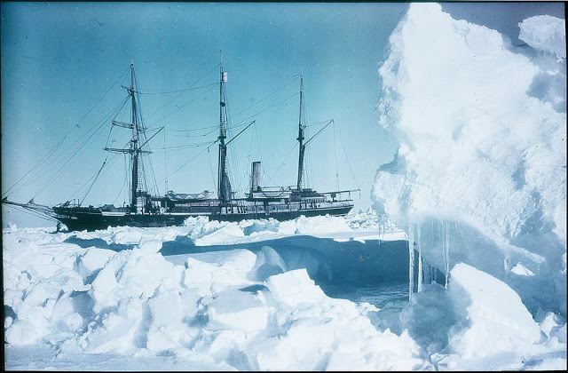 The 'Endurance' frozen in 76-35 South, 1915