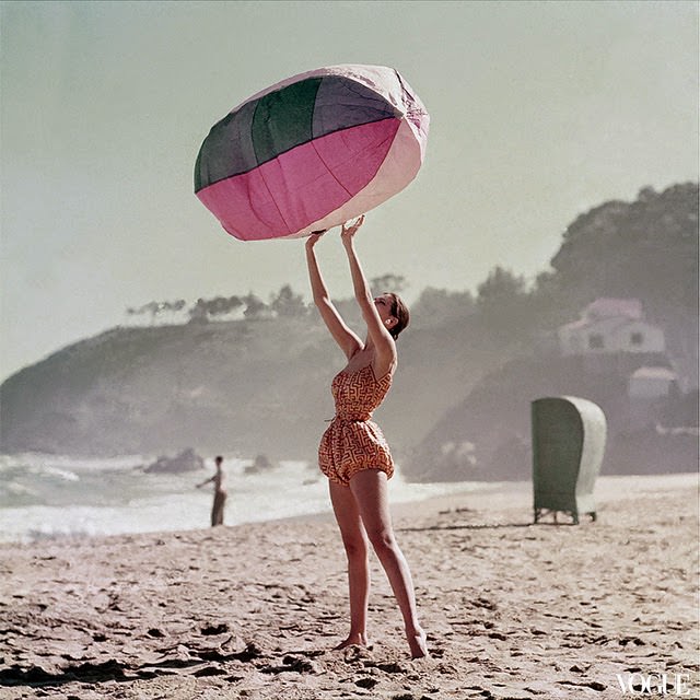 A girl wearing stylish swimwear, 1952