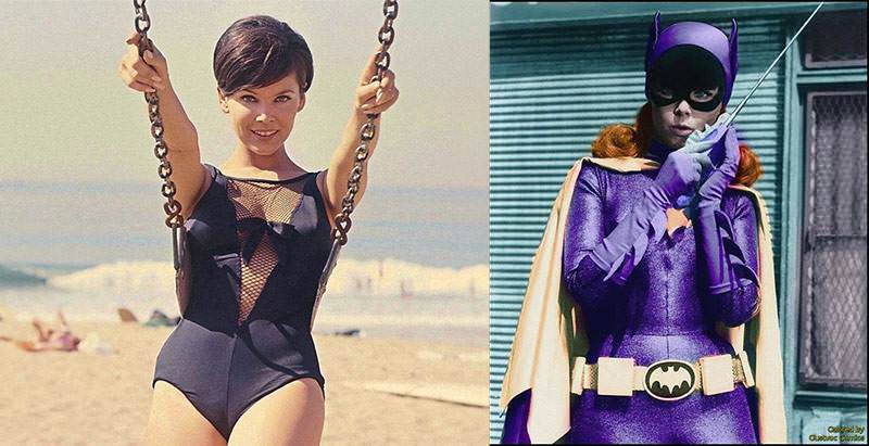 The introduction of nylon and Lycra in the ‘60s made suits tighter than ever, similar to the costume Yvonne Craig wore in her role as Batgirl in the television seri