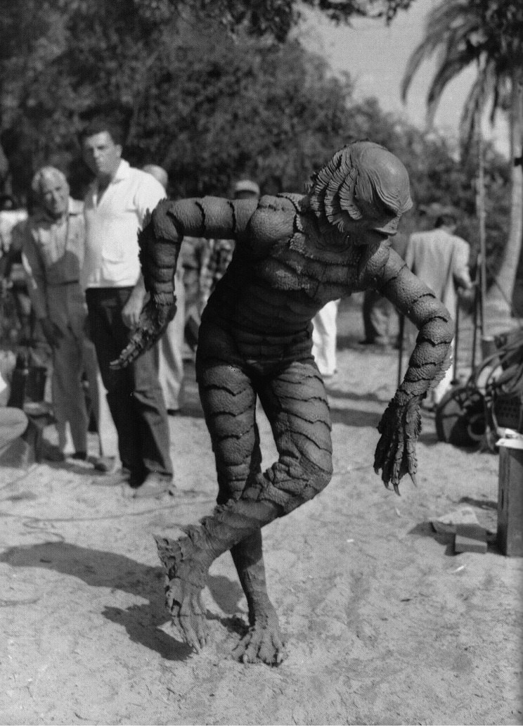Ben Chapman during the making of "Creature from the Black Lagoon", 1954