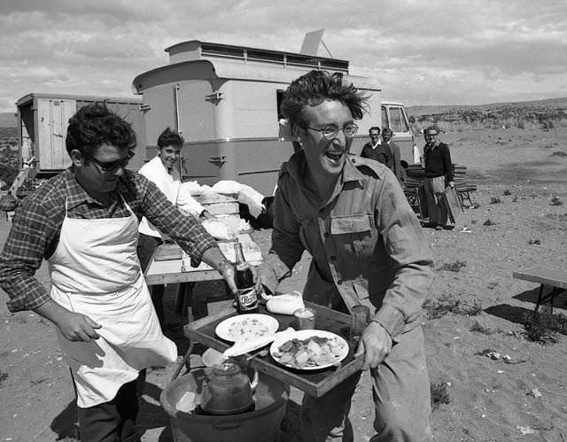 John Lennon during the filming of "How I Won the War", 1967