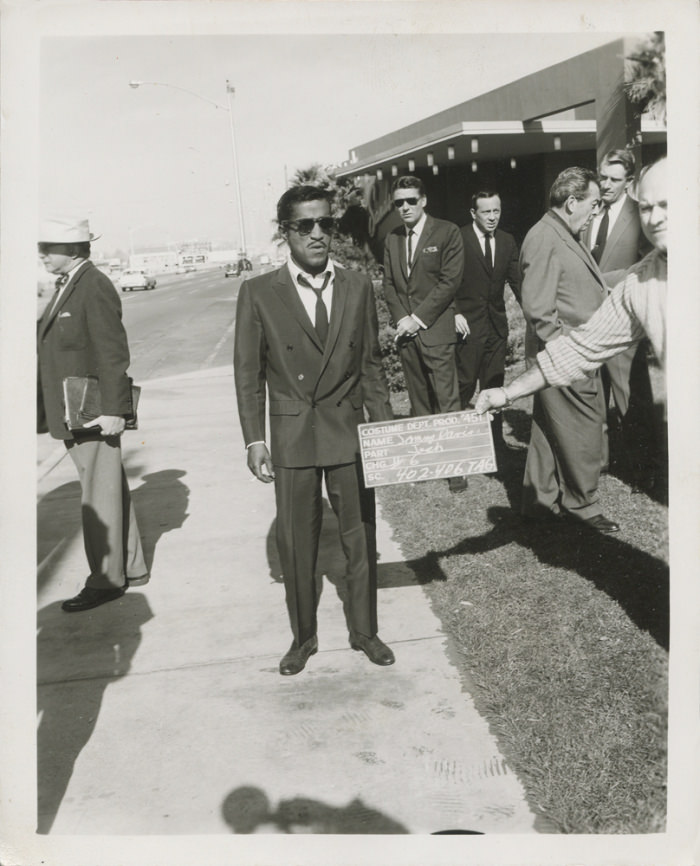 Test shot of Sammy Davis Jr from 1960 while filming "Ocean's Eleven", 1960