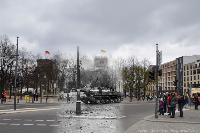 50+ Then And Now Photos Of Berlin During WWII And Today