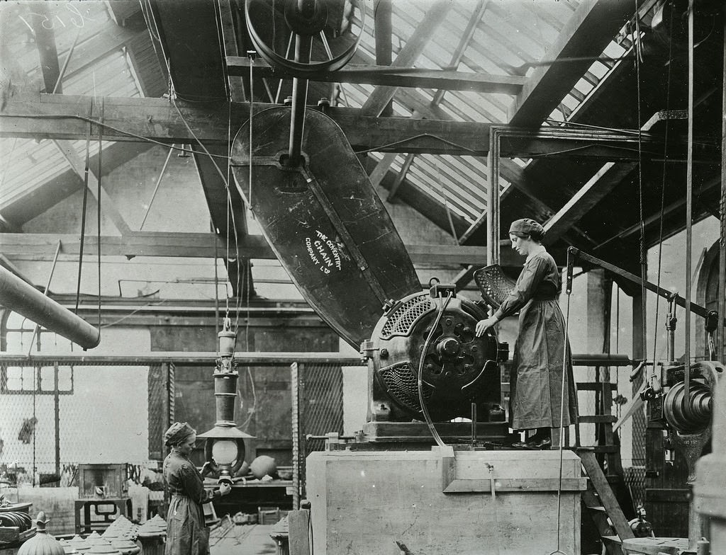 Women in charge of electric motor