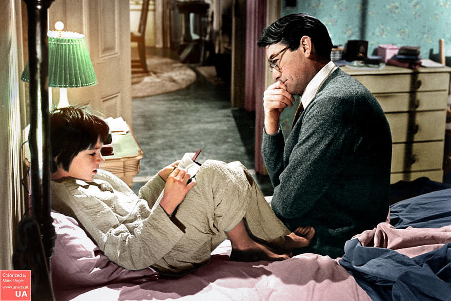 Mary Badham And Gregory Peck, 1962
