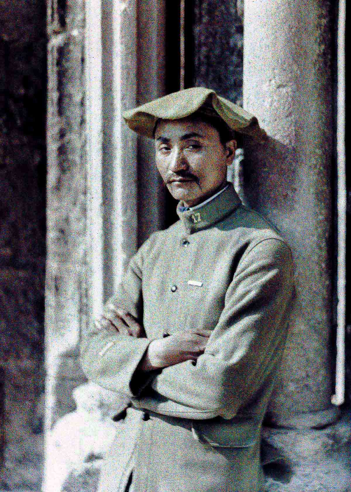 A worker from Indochina in Soissons, France, 1917