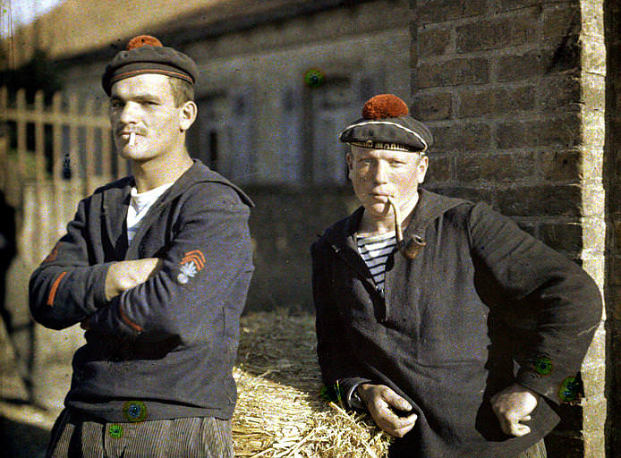 Two marines, Belgium, 1917