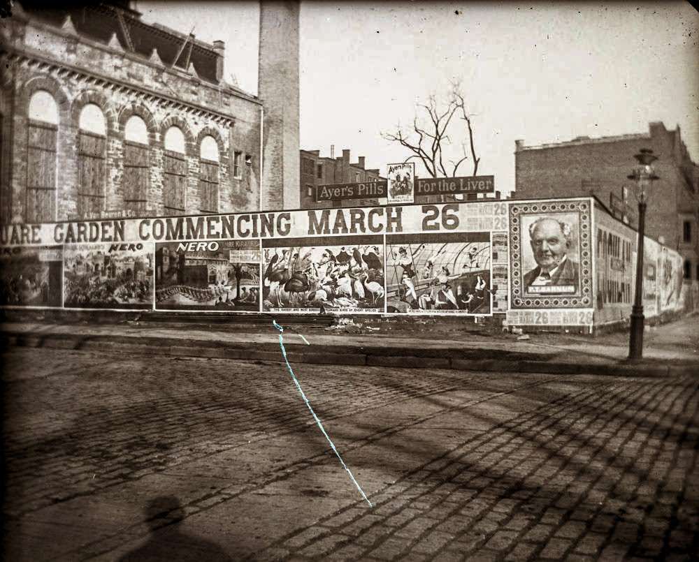 Advertising for Barnum and Bailey’s Circus, 5th Avenue and 75th Street, 1891