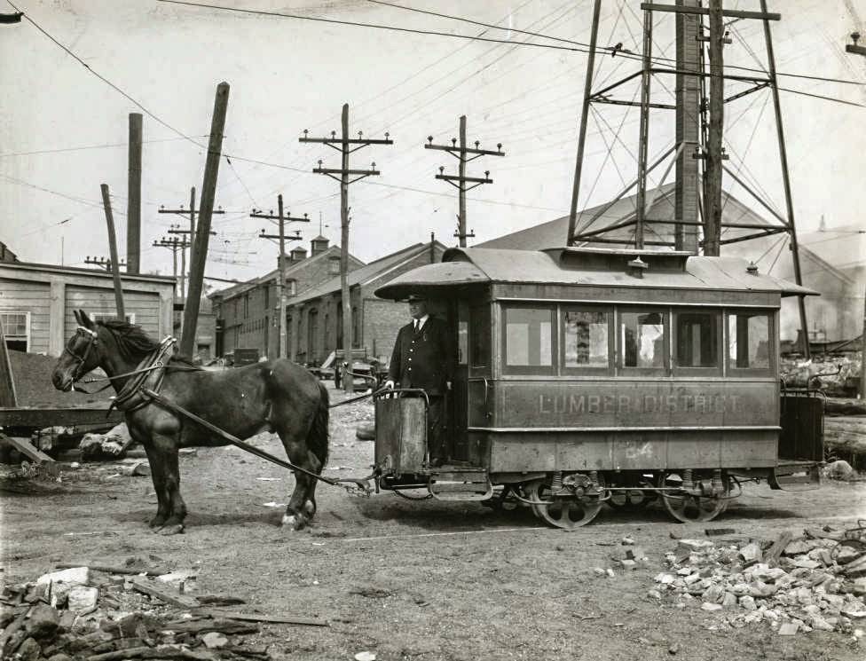 Lumber District Horse Car, 1890