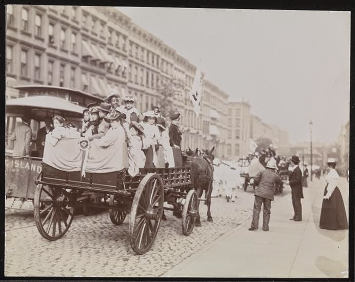 Parade, Street Cleaners, Fifth Ave. & 42nd St., 1896