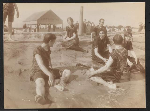 Sports-Bathing 1897 Far Rockaway Beach, 1897