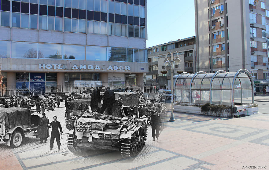 50+ Old And New Photos Of Siberian Streets Merged Together In Single Frame To Bring History To Life