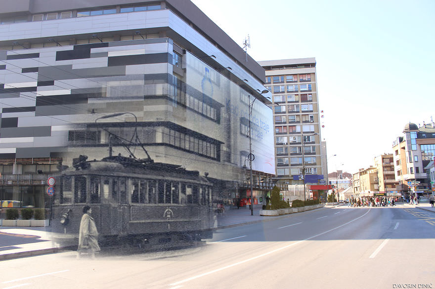 50+ Old And New Photos Of Siberian Streets Merged Together In Single Frame To Bring History To Life