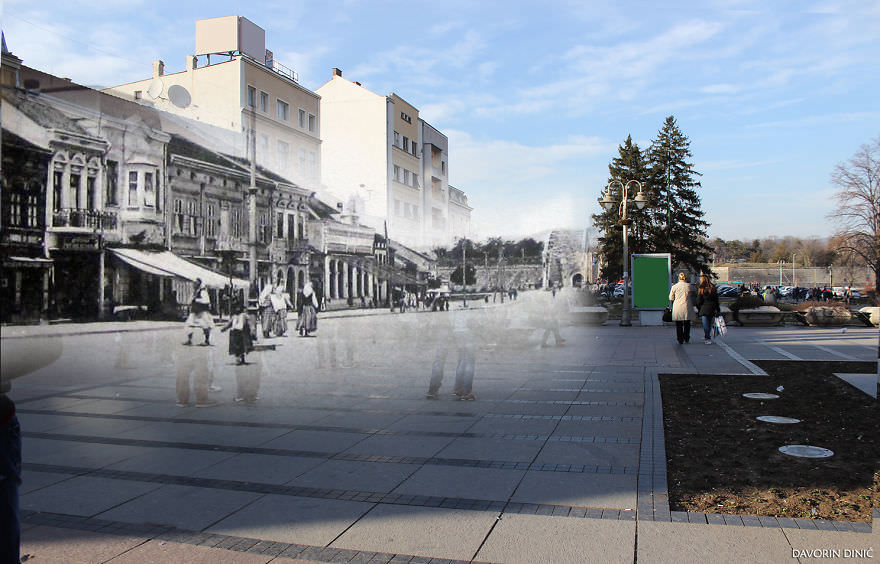 50+ Old And New Photos Of Siberian Streets Merged Together In Single Frame To Bring History To Life