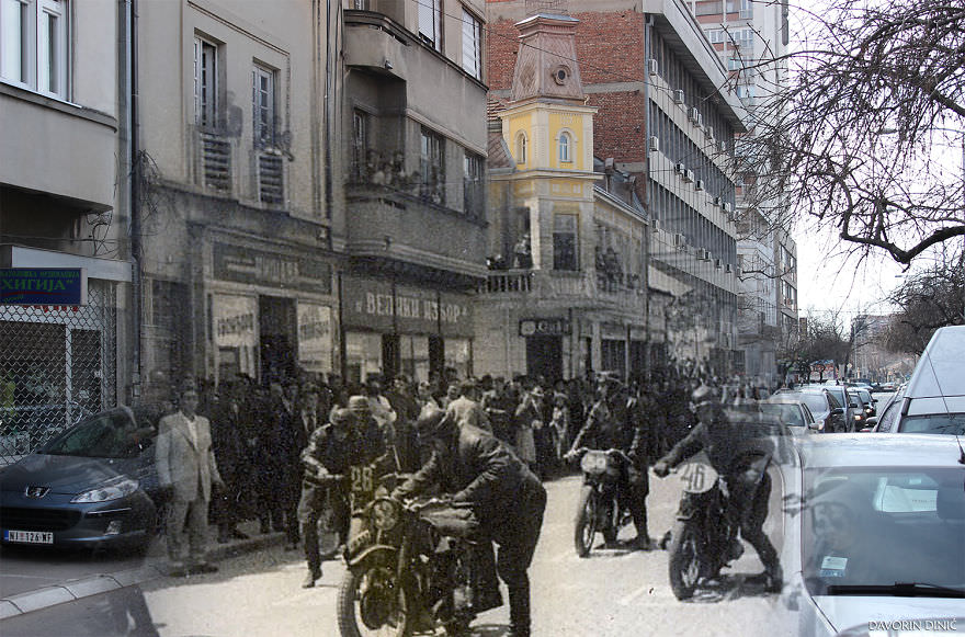 50+ Old And New Photos Of Siberian Streets Merged Together In Single Frame To Bring History To Life