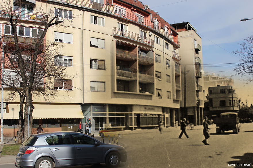 50+ Old And New Photos Of Siberian Streets Merged Together In Single Frame To Bring History To Life