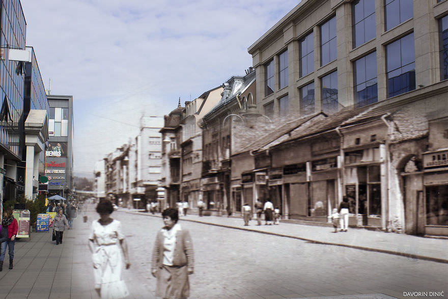 50+ Old And New Photos Of Siberian Streets Merged Together In Single Frame To Bring History To Life