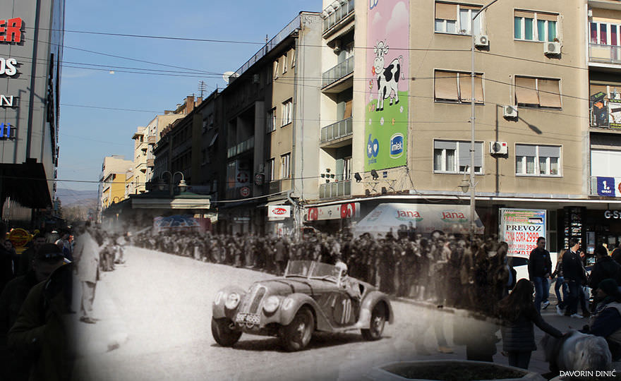 50+ Old And New Photos Of Siberian Streets Merged Together In Single Frame To Bring History To Life