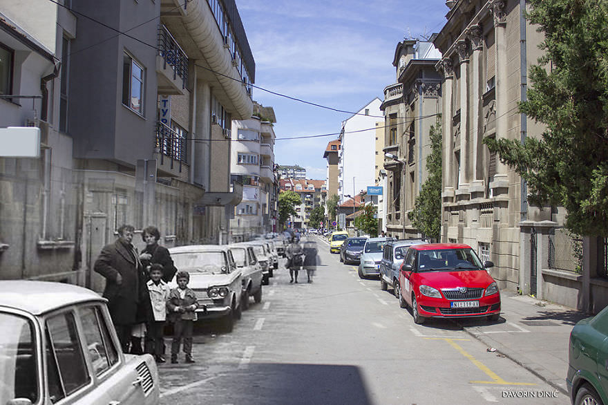 50+ Old And New Photos Of Siberian Streets Merged Together In Single Frame To Bring History To Life