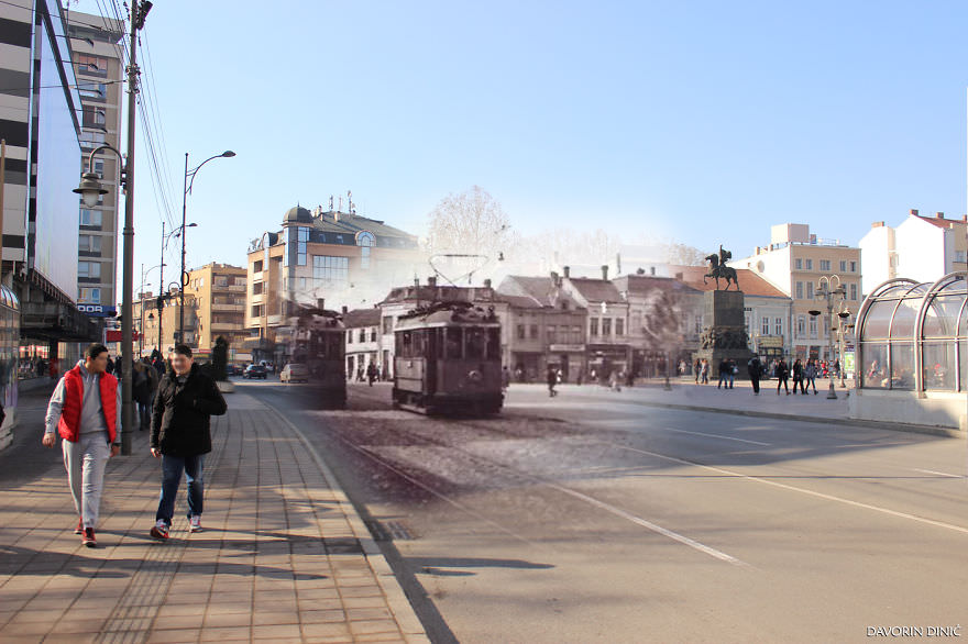 50+ Old And New Photos Of Siberian Streets Merged Together In Single Frame To Bring History To Life