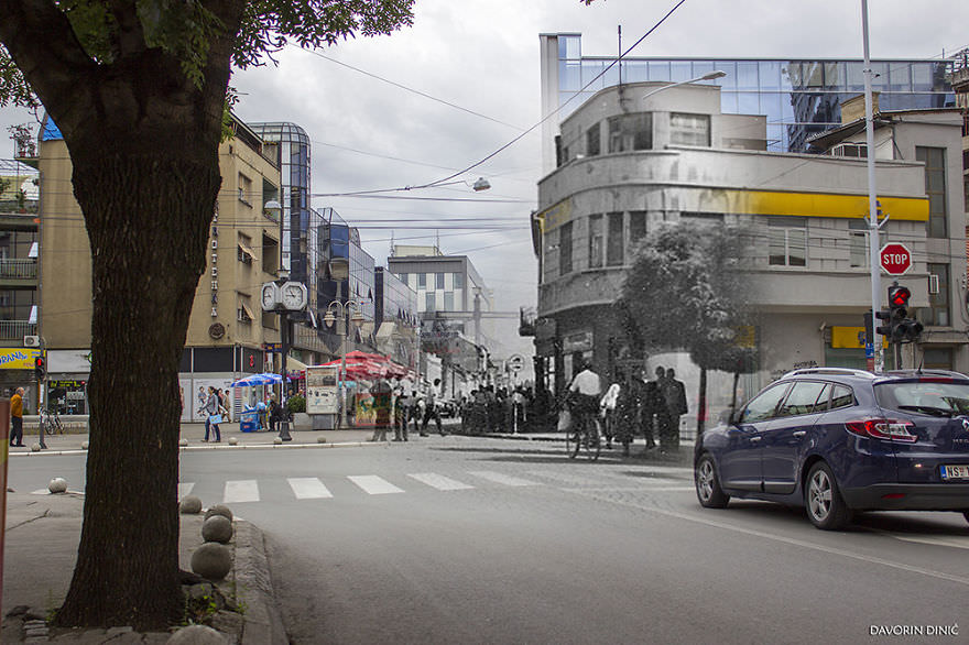 50+ Old And New Photos Of Siberian Streets Merged Together In Single Frame To Bring History To Life