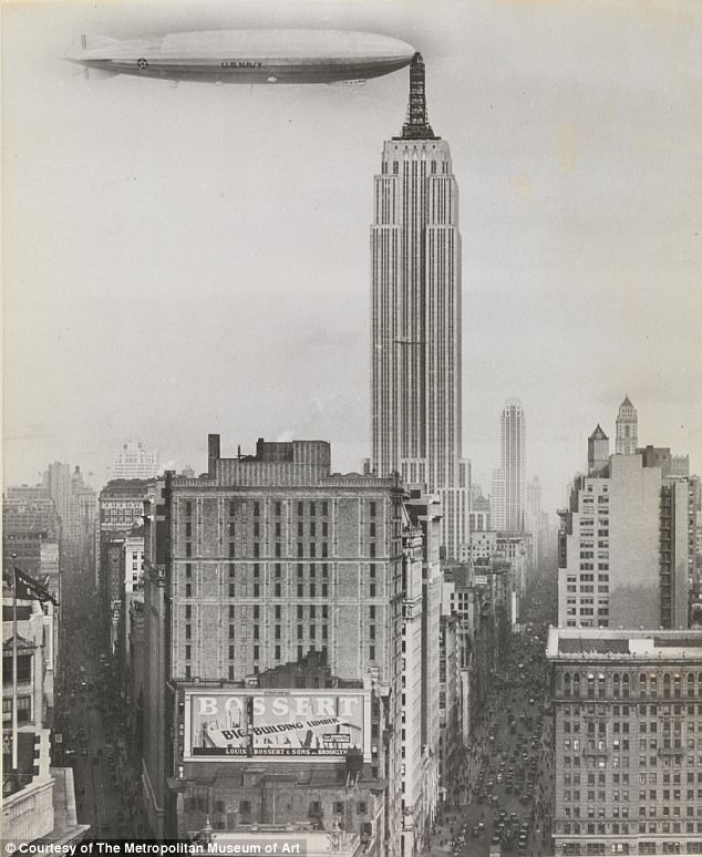 Dirigible Docked on Empire State Building, 1930