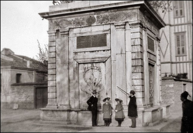 Constantinople. Monument on Taksim Square, 1903