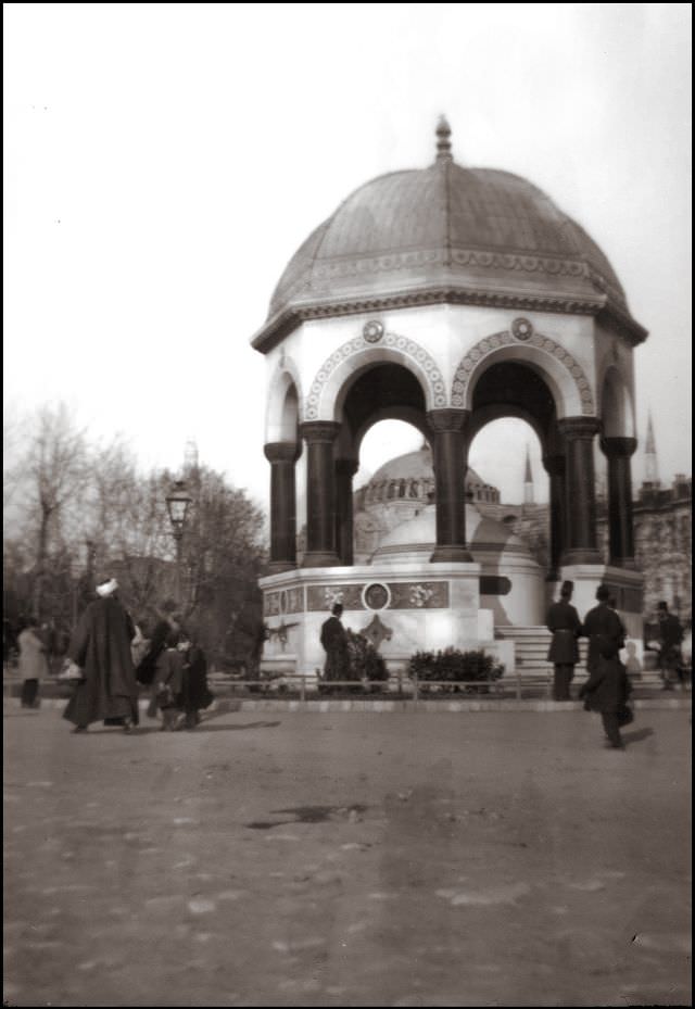 Constantinople. The Fountain of Kaiser Wilhelm, 1903