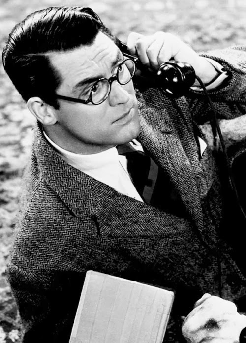 Cary Grant, on the telephone, 1938