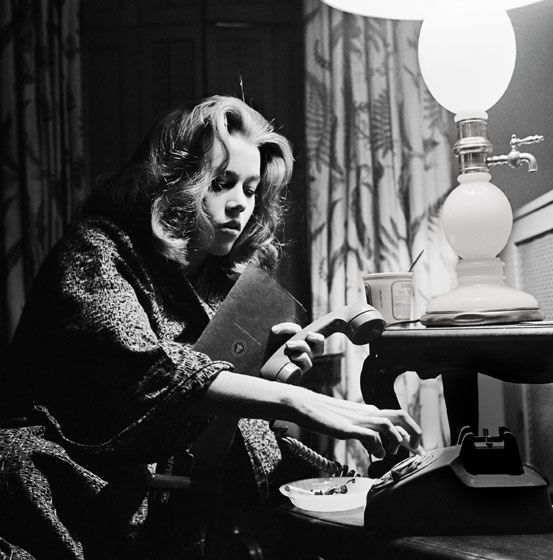 Jane Fonda on the Phone in movie Klute 1970