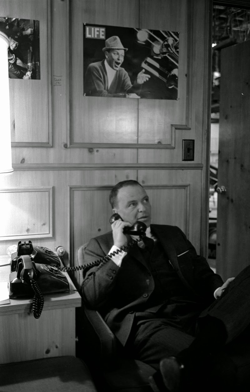 Frank Sinatra on the telephone, 1965
