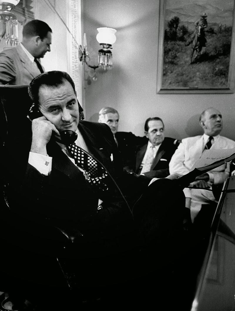 Lyndon Johnson on the telephone, 1953