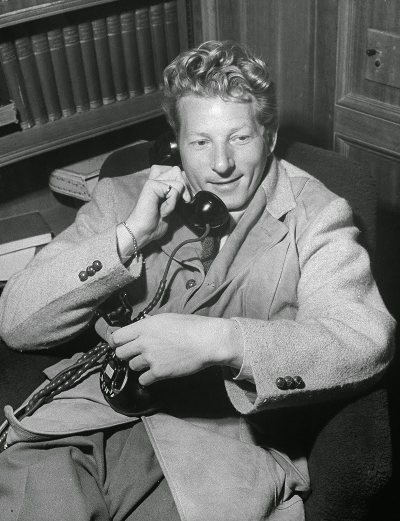 Danny Kaye on the telephone, 1945