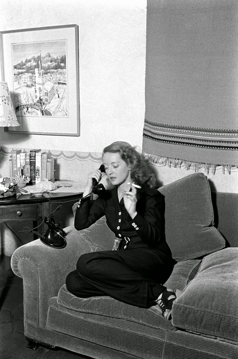 Bette Davis on the telephone, 1938