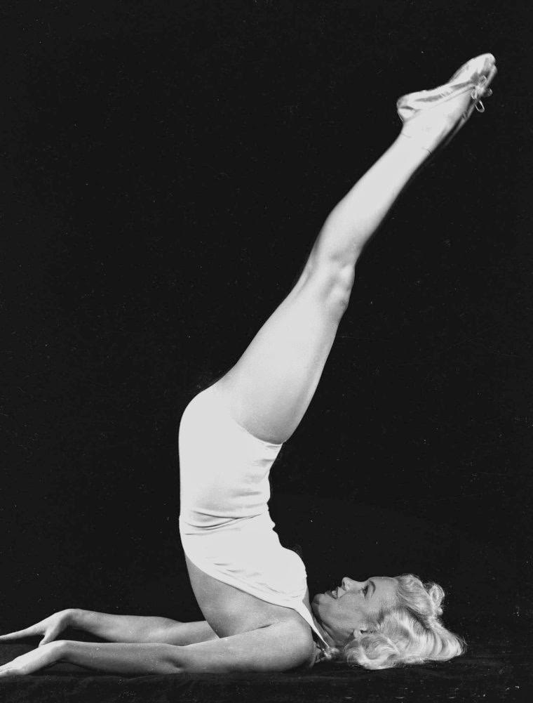 Marilyn Monroe Doing Yoga, 1948