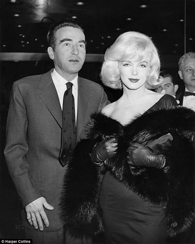 Marilyn Monroe with Montgomery Clift on  premiere of The Misfits, 1961