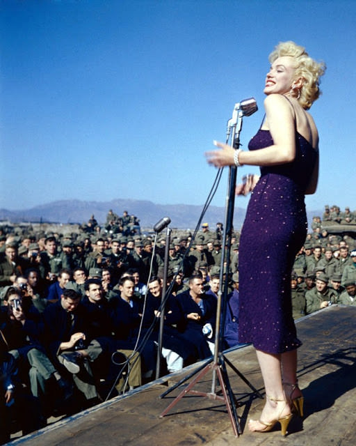 Monroe in Korea in 1954