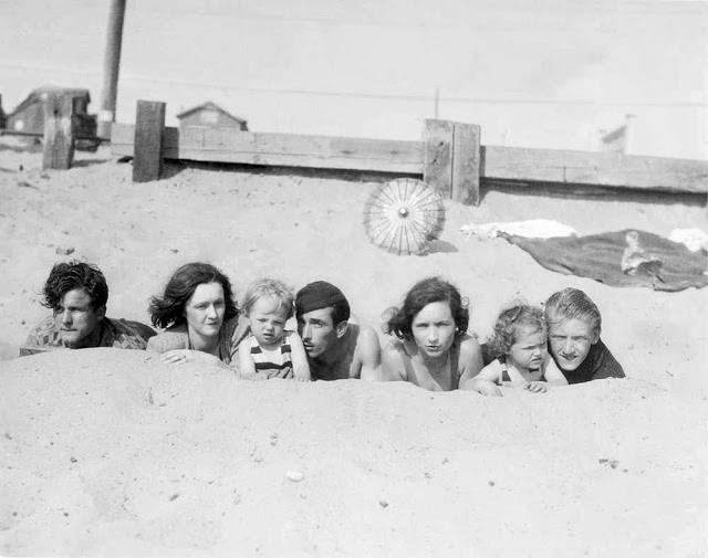 Norma Jeane with a family, 1929