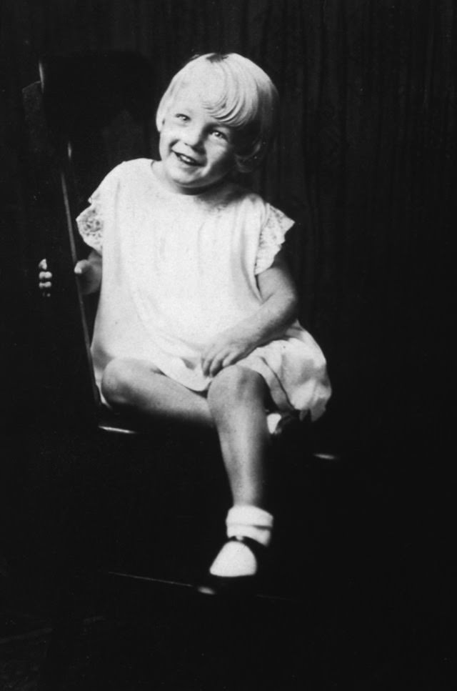 At five years old, she had the bright blonde hair, 1931