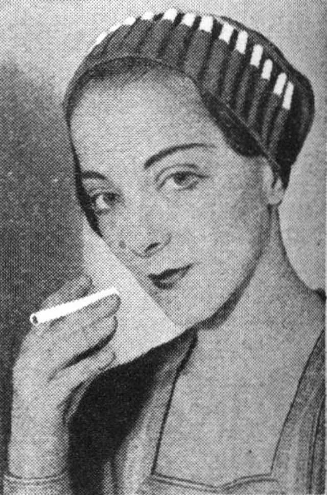 Hat Is Latest in Cigarette Cases, 1932
