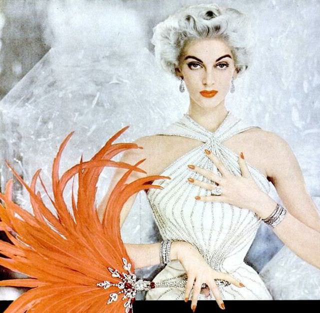 Carmen in Revlon ad, 1954