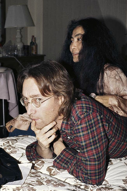 John Lennon and Yoko Ono,1977