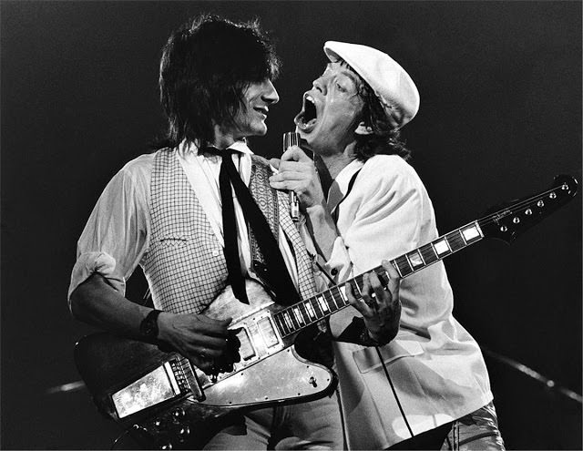 Ronnie Wood and Mick Jagger Palladium, NYC, 1978