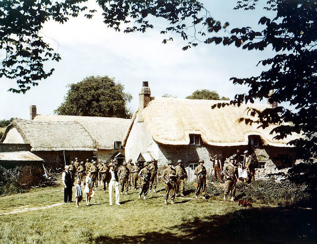 Operation Overlord Normandy, United States Army troops train in the English countryside in preparation of the invasion of Normandy, France.