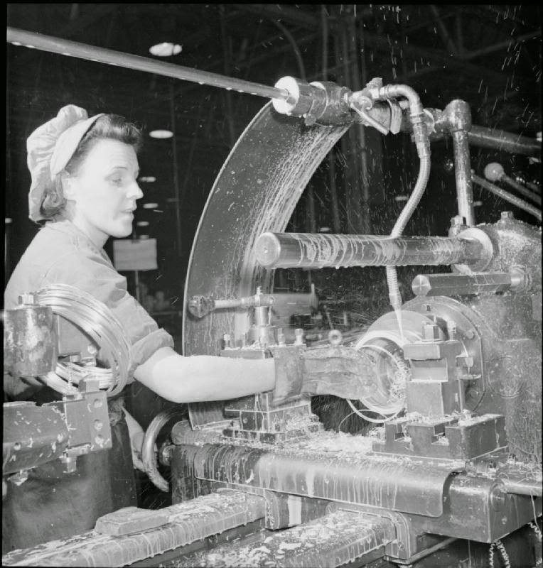 A Merlin Is Made- the production of Merlin engines at a Rolls Royce factory, 1942.