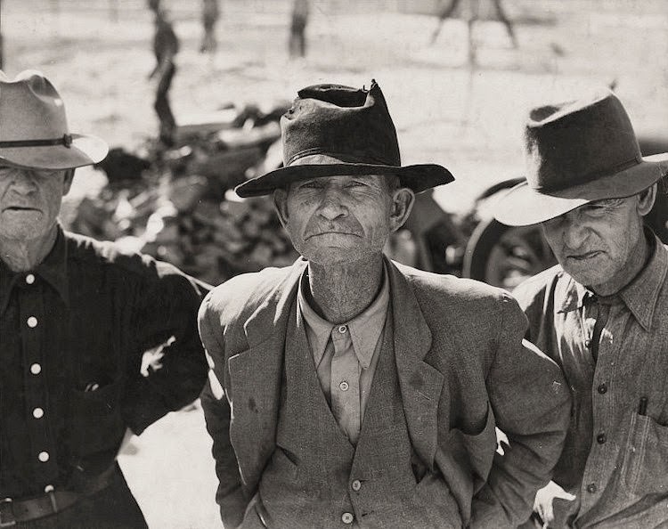 Ex-tenant farmer on relief grant in the Imperial Valley, California