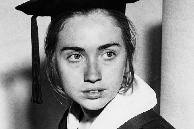 Hillary Rodham Clinton as a Wellesley College senior, May 31, 1969